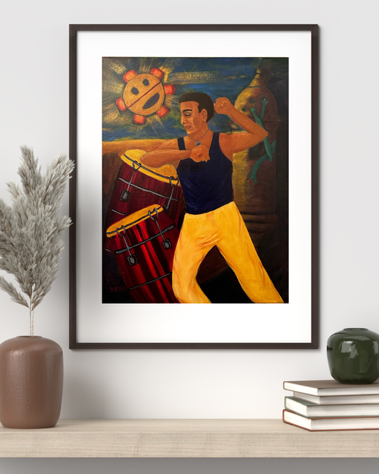 Bomba Bajo El Sol Taino (Giclee Print)